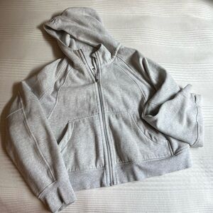 lululemon Scuba Oversized Full Zip Hoodie Heathered Core Ultra Light Grey
